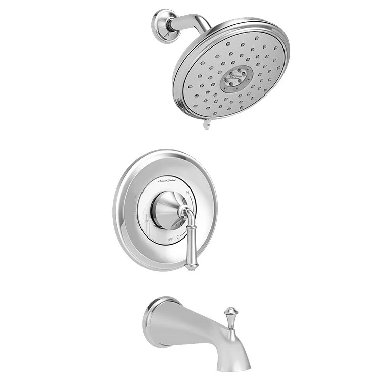 Delancey Pressure Balance Tub/Shower Valve Trim with Cartridge and Water-Saving Shower Head - Frankwebs