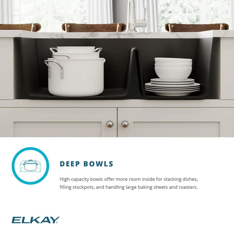 Kitchen Sink Quartz Classic 32.5 x 20 Inch Double Bowl 60/40 Greige Undermount - Frankwebs