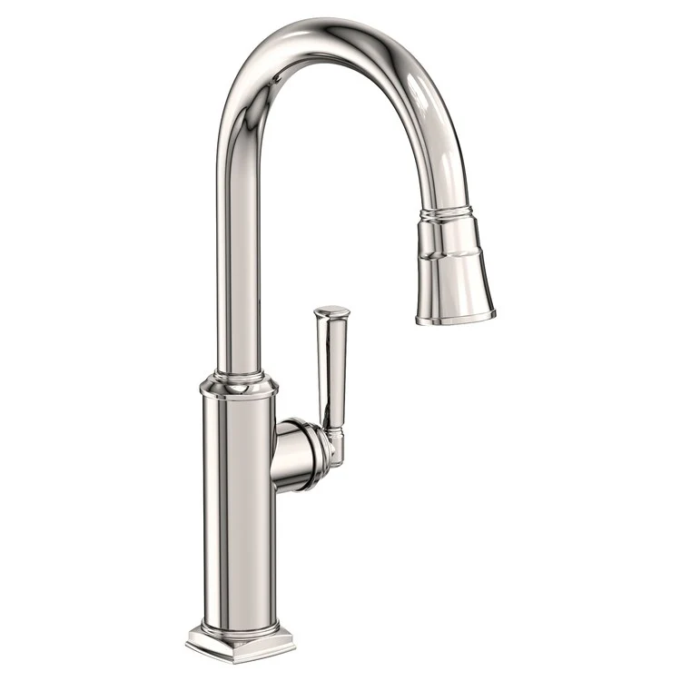 Kitchen Faucet Zemora 1 Lever ADA Antique Nickel Pull Down Spout Height 10-4/9 Inch 1.8 Gallons per Minute - Frankwebs