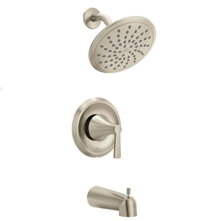 Tub and Shower Trim Jase Posi-Temp Eco-Performance 1 Lever Brushed Nickel ADA 1.75 Gallons per Minute Rainshower - Frankwebs