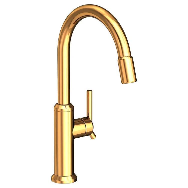 Kitchen Faucet Jeter 1 Lever ADA Polished Chrome Pull Down Spout Height 10-7/9 Inch 1.8 Gallons per Minute - Frankwebs