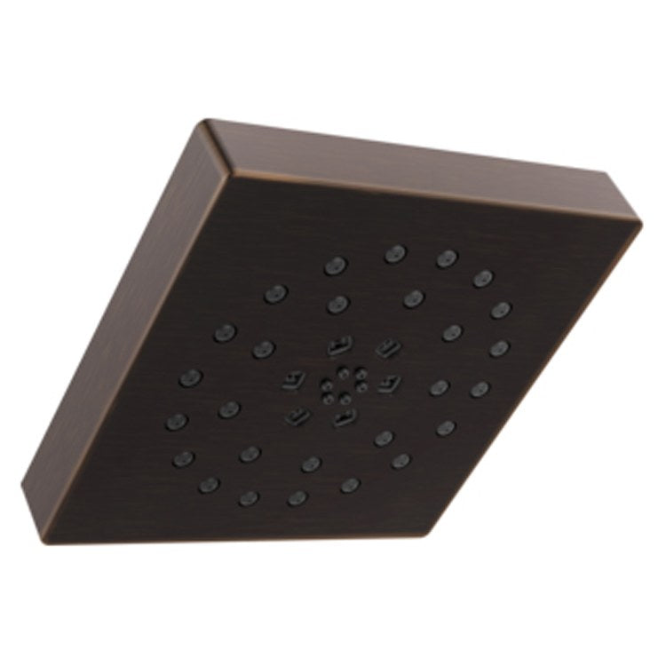 Showerhead Universal Showering Components 4 Function Square with H2Okinetic Technology Matte Black 7-13/16 Inch 1.75 Gallons per Minute H2Okinetic PowerDrench Spray Massaging Spray H2Okinetic UltraSoak Spray and Pause - Frankwebs