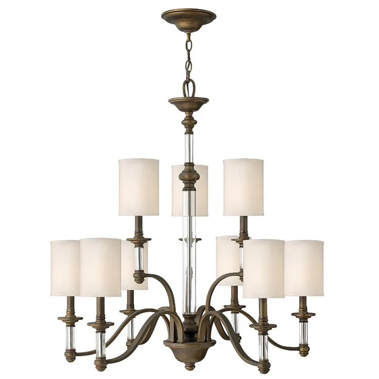 Sussex Nine-Light Two-Tier Chandelier - Frankwebs