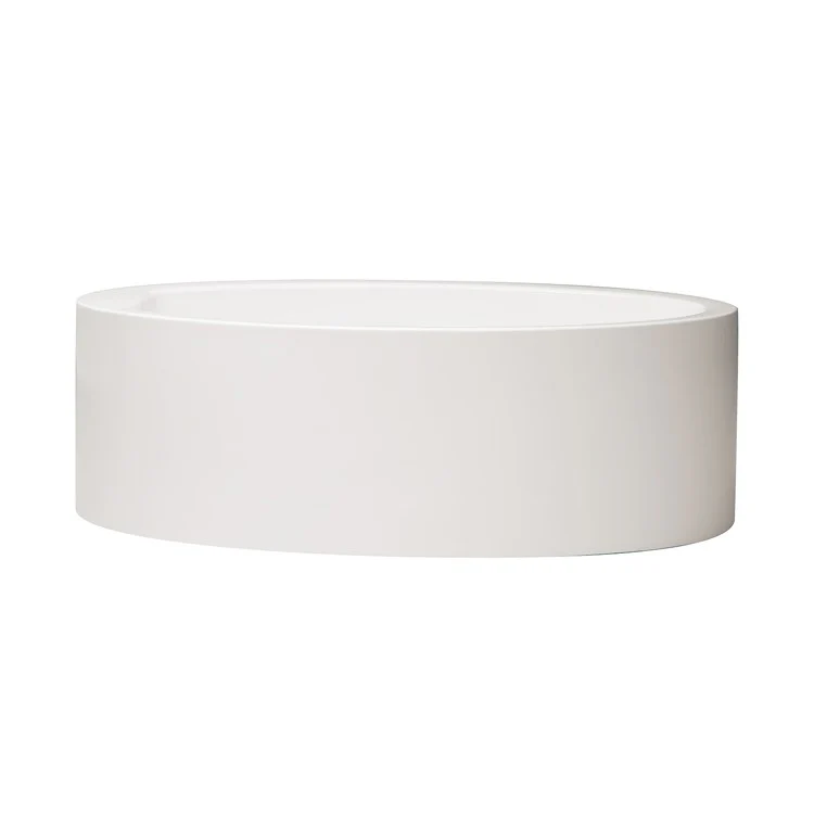 Soaking Tub Studio Collection Aubry 60 x 32 Inch Freestanding Tub Only End Bone Acrylic - Frankwebs