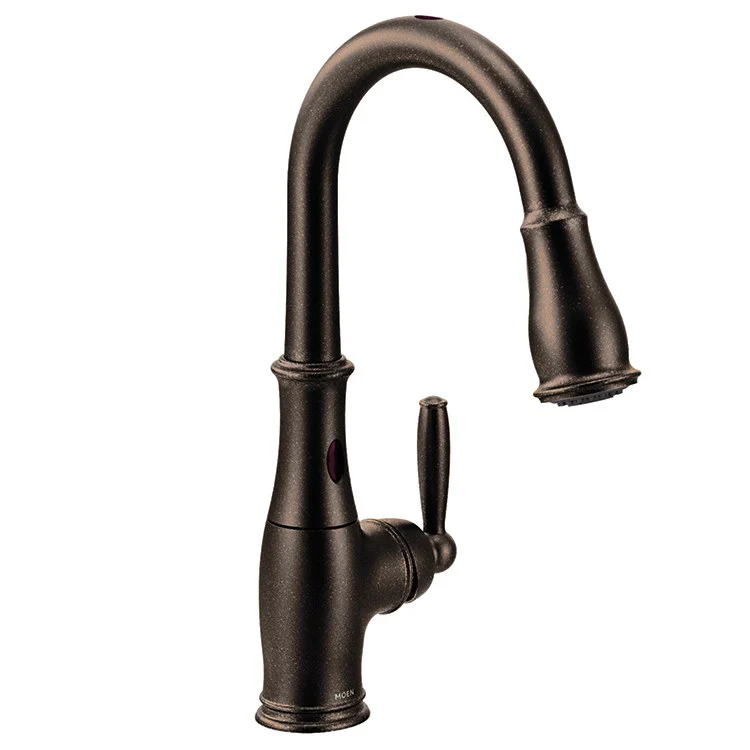 Brantford Single Handle High-Arc Pull Down Kitchen Faucet with MotionSense - Frankwebs