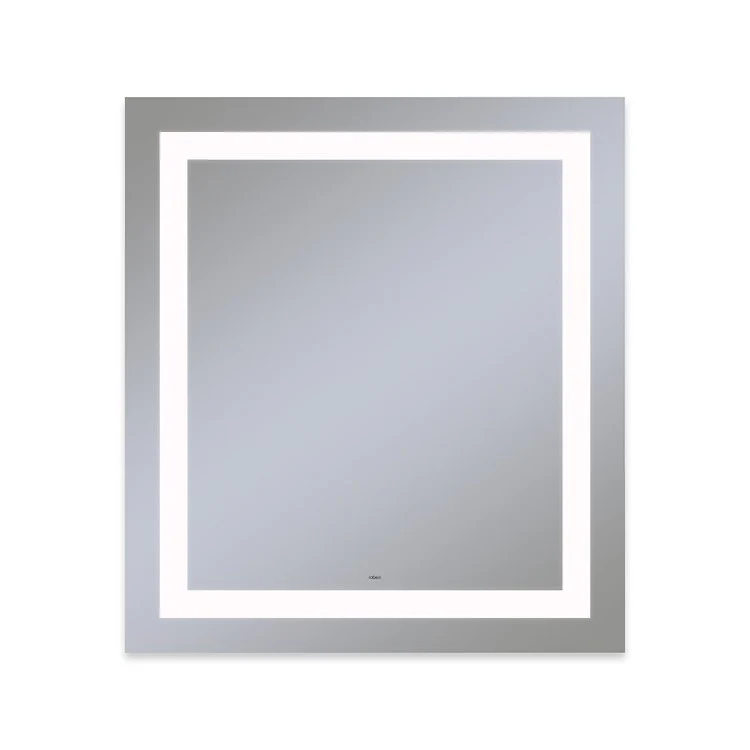 Bathroom Mirror Vitality Inset Light Pattern Rectangular 36W x 40H Inch Wall Mount Defogger Included and Color Temperature 4000 Kelvin Cool White Light - Frankwebs