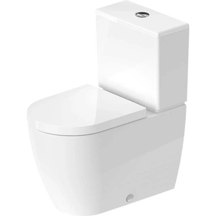 Toilet ME by Starck 1 Piece Close Coupled HygieneGlaze Less Tank White Elongated 16-3/8 Inch 1.28 Gallons per Flush - Frankwebs