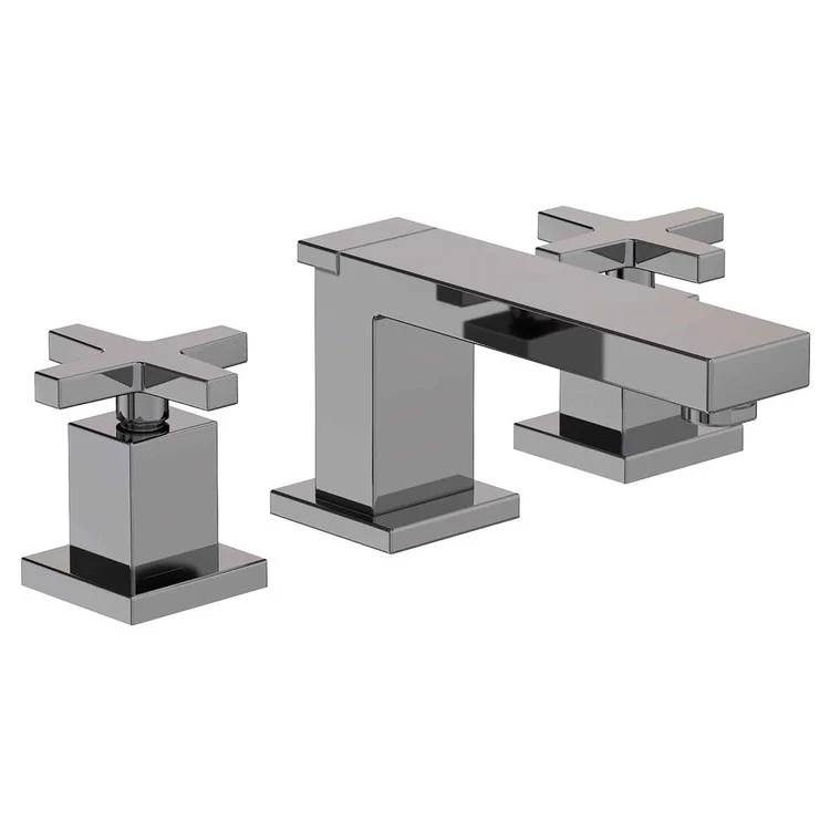 Lavatory Faucet Skylar Widespread 8 to 20 Inch Spread 2 Cross ADA Flat Black 1.2 Gallons per Minute Brass Spout Height 2-1/2 Inch - Frankwebs