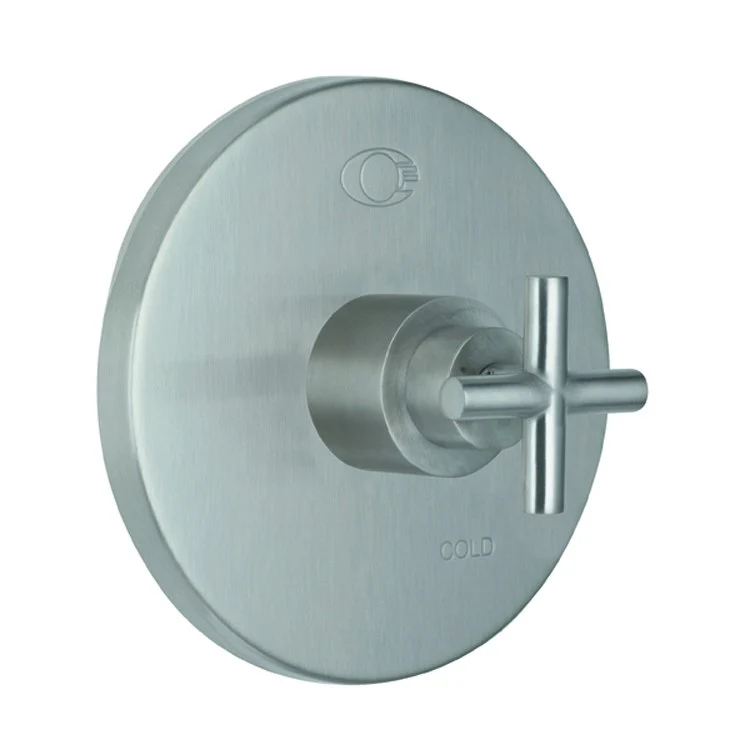 Pressure Balance Valve Trim Tiburon Round 1 Cross Satin Nickel - Frankwebs