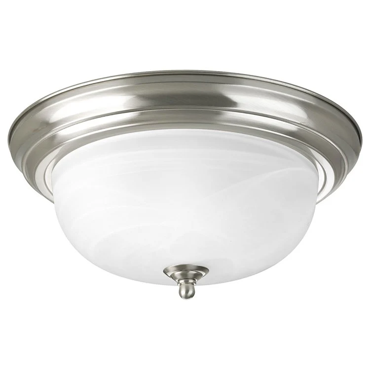Melon Two-Light Flush Mount Ceiling Light with Alabaster Glass - Frankwebs