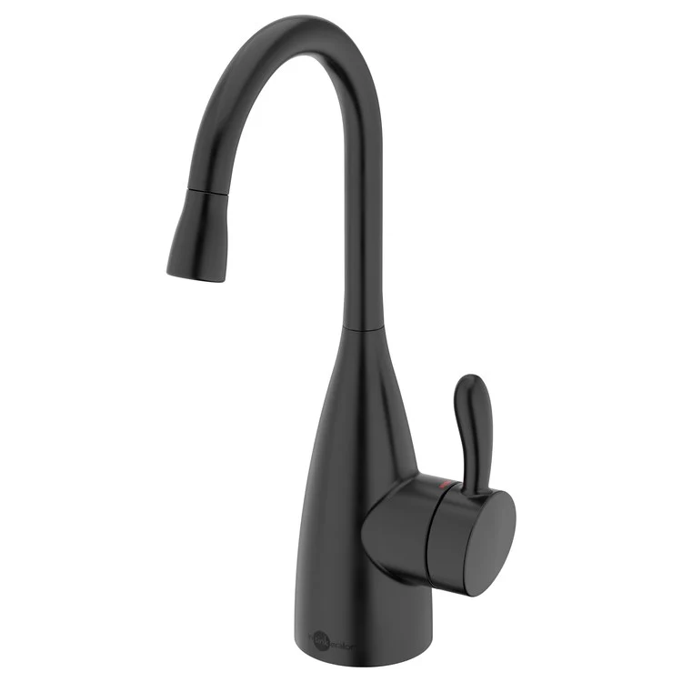 Hot Water Dispenser Showroom Transitional 1010 Instant 1 Lever ADA Gooseneck Swivel 360 DEG Matte Black - Frankwebs