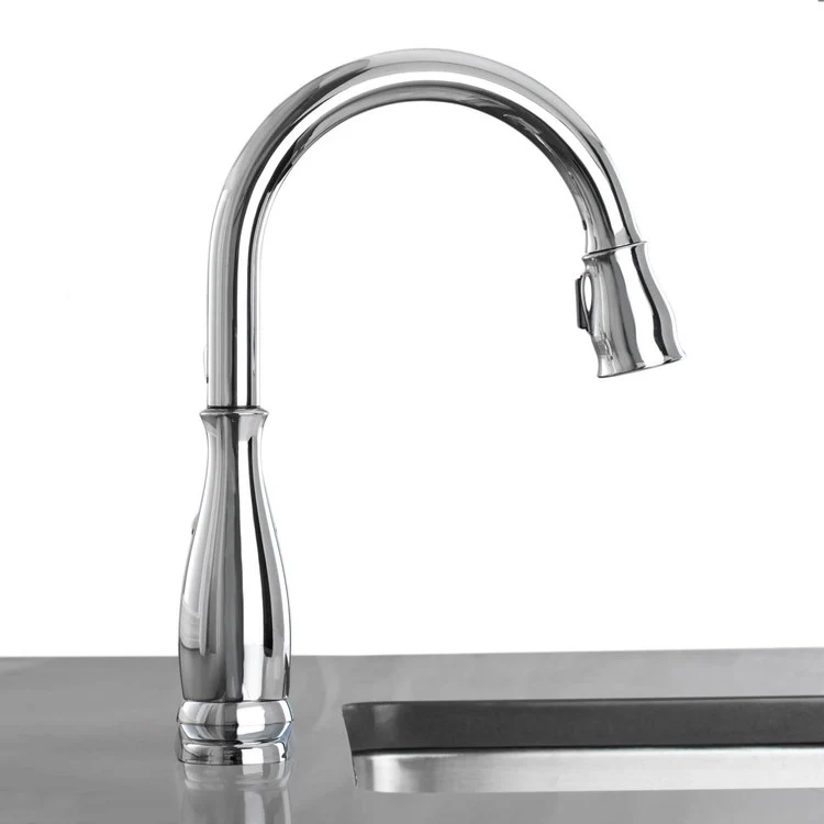 Leland Single Handle Pull Down Kitchen Faucet - Frankwebs