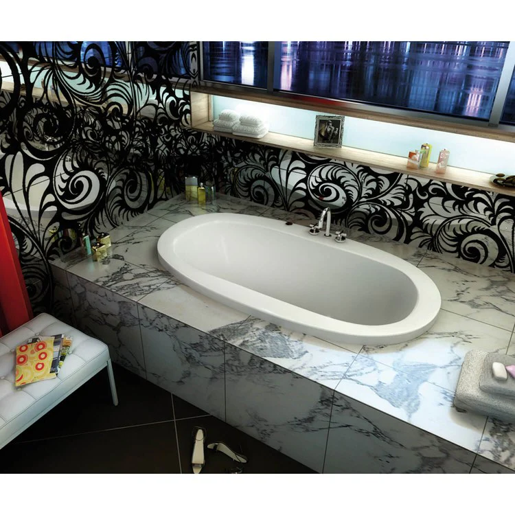 Tub Jazz 66 x 36 x 24 Inch Drop-in Center White Acrylic - Frankwebs