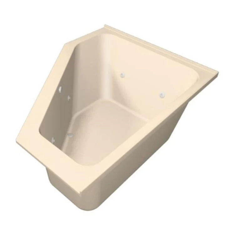 Combination Tub Designer Collection Courtney 60 x 48 x 21 Inch Right Hand Drain White Corner - Frankwebs