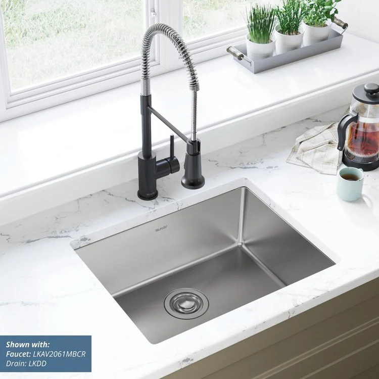 Kitchen Sink Crosstown 23.5 x 18.25 Inch Single Bowl Polished Satin Undermount - Frankwebs