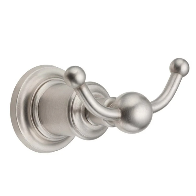Robe Hook Miramar Double Polished Nickel 2-7/16 Inch 3-13/16 Inch Concealed Brass - Frankwebs