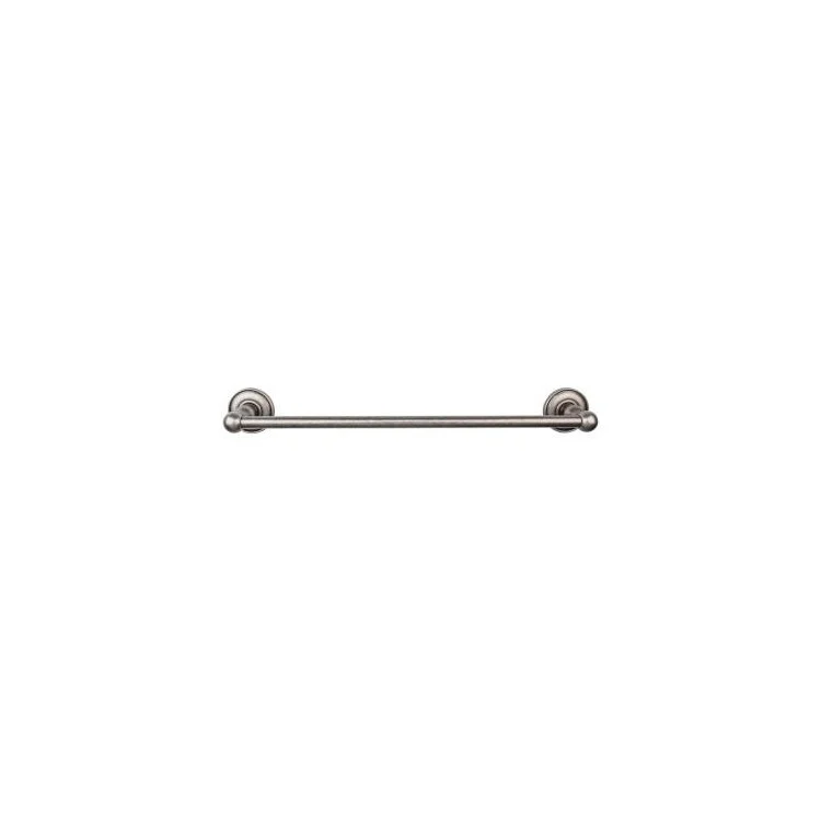 Towel Bar Edwardian 30 Inch Beaded Backplate Polished Chrome Zinc Alloy for Bath Hardware - Frankwebs