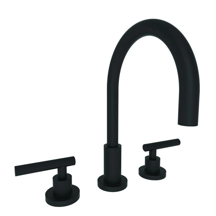 East Linear Two Handle Widespread Bathroom Faucet with Lever Handles with Drain - Satin Bronze PVD - Frankwebs