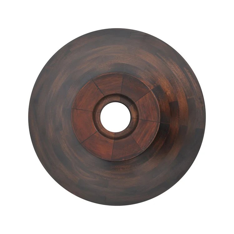 Vessel Catali Above Counter 13-3/4 Inch Mahogany Natural Wood - Frankwebs