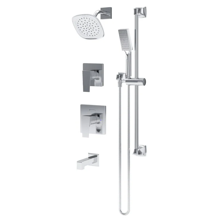 Shower Trim Verity HydroMersion System Polished Chrome ADA 2.0 Gallons per Minute 1 Function 7 Inch - Frankwebs