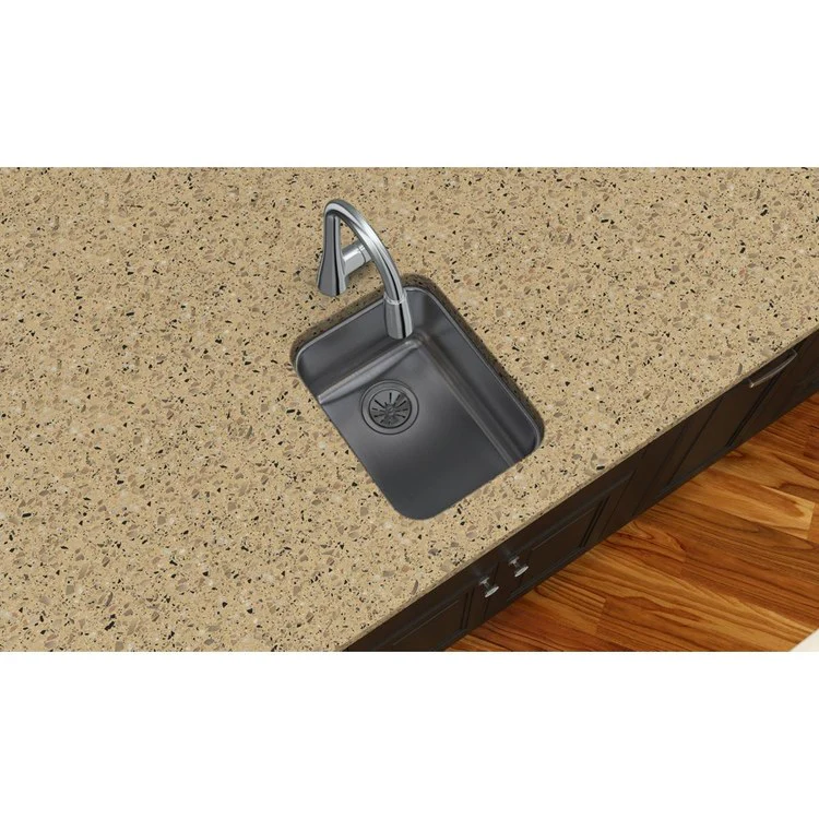 Kitchen Sink Lustertone Classic 14 x 18.5 Inch Single Bowl Lustrous Highlighted Satin Undermount - Frankwebs