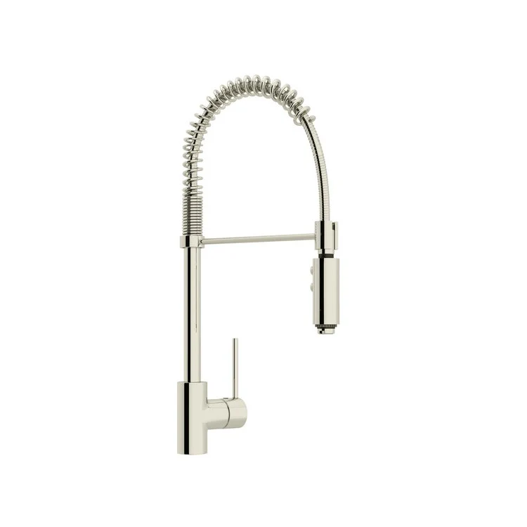 Kitchen Faucet Pirellone Pull Down 1 Metal Side Lever Polished Chrome 1.8 Gallons per Minute Column Spout - Frankwebs