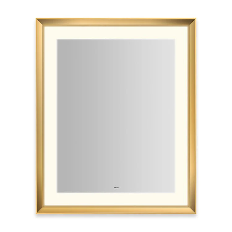 Wall Mirror Sculpt 27W x 33H Inch Polished Nickel Chamfer Museum Frame Lighted Title 24 Rectangular Polished - Frankwebs