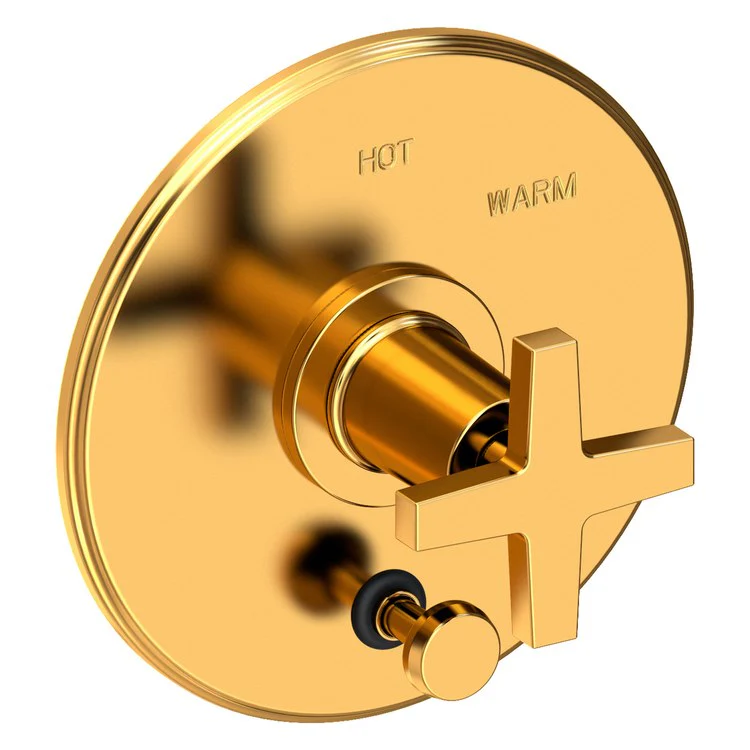 Pressure Balance Valve Trim Dorrance with Diverter Pull Knob 1 Cross Forever Brass PVD ADA Depth 3-1/6 Inch - Frankwebs