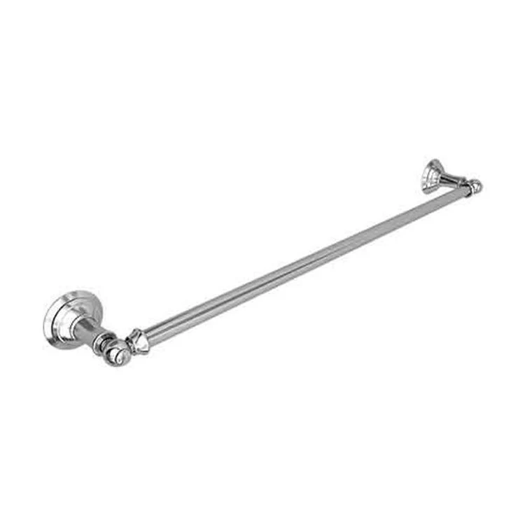 Towel Bar Garnsey 18 Inch Single Polished Chrome Brass 3-3/8 Inch Extension from Wall - Frankwebs