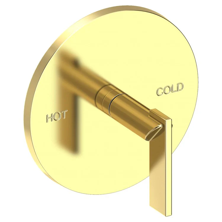 Pressure Balance Valve Trim Keaton Round 1 Lever Satin Gold PVD ADA Depth 3-5/9 Inch - Frankwebs
