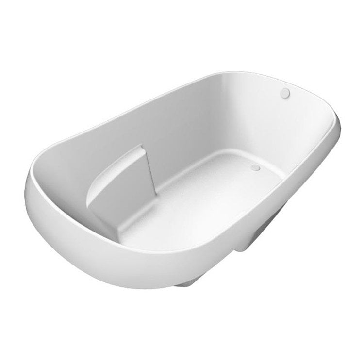 Combination Tub Designer Collection Kimberly 72 x 40 x 24 Inch Drop-In End Drain Biscuit Oval - Frankwebs