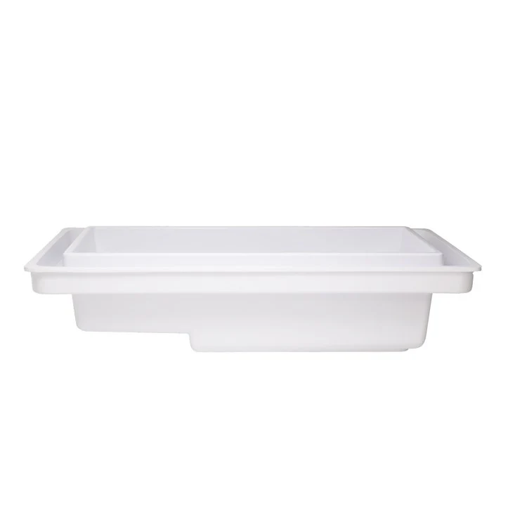 Air Tub Metro Collection Auburn Drop-In Biscuit Rectangle Hydroluxe SS 80 x 66 x 20 Inch - Frankwebs