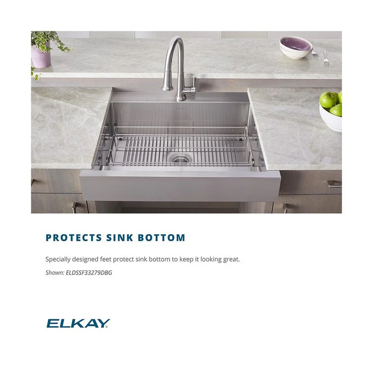 Sink Grid Crosstown Bottom Grid 22.5 x 14.5 Inch Polished Stainless Steel - Frankwebs