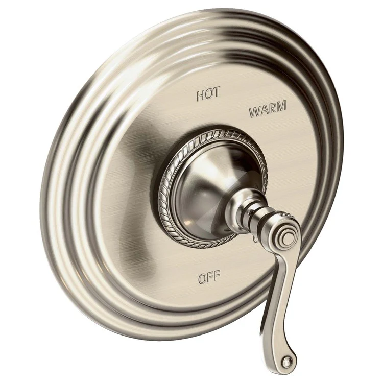 Pressure Balance Valve Trim Amisa Round 1 Lever Antique Brass ADA Depth 4-1/7 Inch - Frankwebs