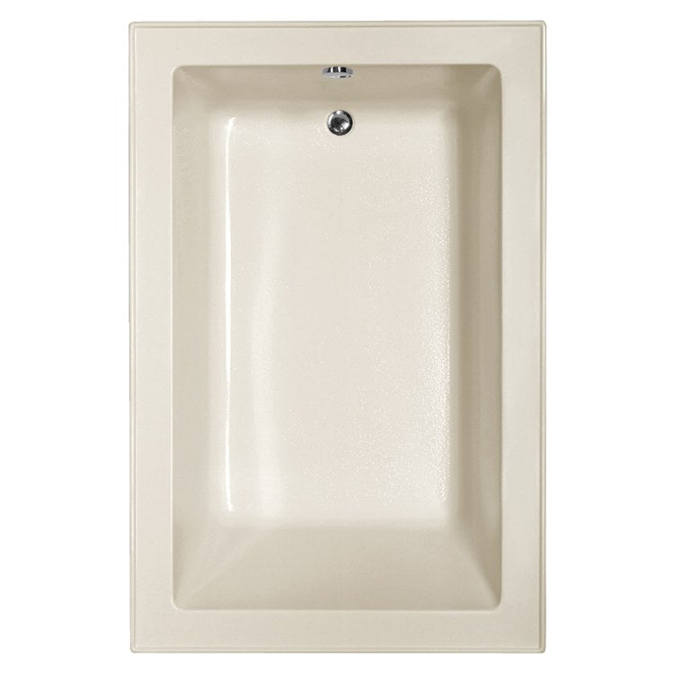 Soaking Tub Designer Collection Emma 66 x 42 Inch Drop-In Tub Only End Bone Acrylic - Frankwebs