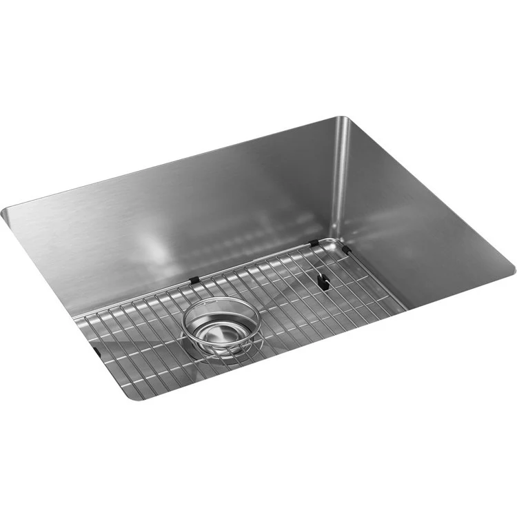 Kitchen Sink Crosstown 22.5 x 18.5 Inch Single Bowl Kit Polished Satin Undermount - Frankwebs