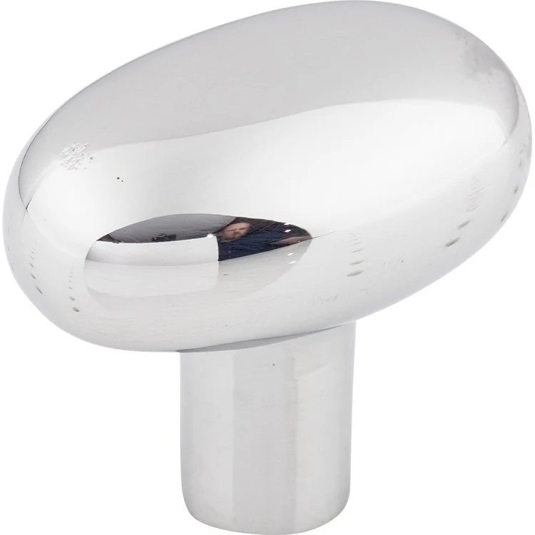 Knob Aspen II Oval Polished Chrome Bronze 1-4/7 x 1 x 1-1/4 Inch 1-1/4 Inch - Frankwebs