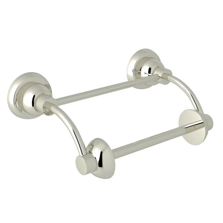 Toilet Paper Holder Holborn Pivot Bar Satin Nickel Brass 6.25 Inch 4 Inch Wall Mount - Frankwebs