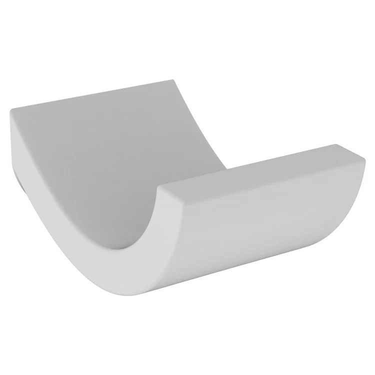 Robe Hook Secant Single White 1 Inch 2-1/2 Inch Wall Mount Brass - Frankwebs