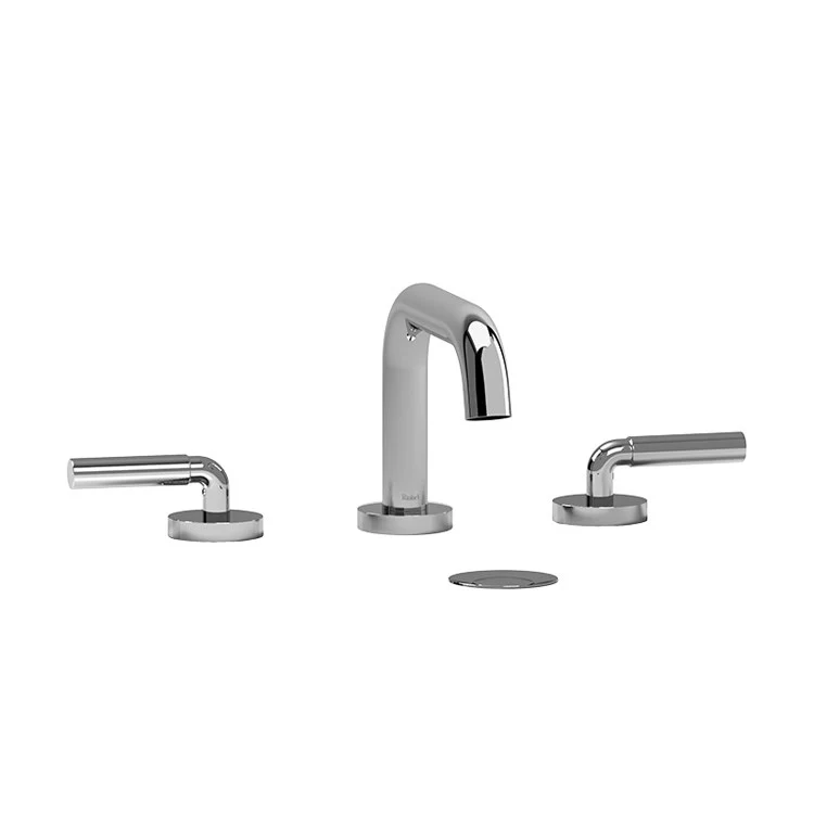Lavatory Faucet Riu Widespread 8 Inch Spread 2 Lever ADA Black 1.5 Gallons per Minute - Frankwebs