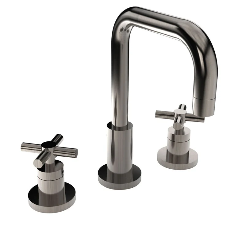 East Square Two Handle Widespread Bathroom Faucet with Drain - Frankwebs