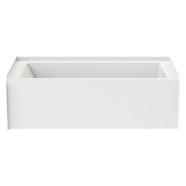 Tub Alcove Left Drain White Rectangle 52.3 Gallons 60 x 32 x 18 Inch - Frankwebs