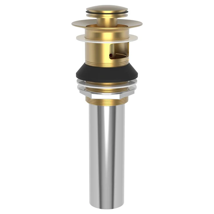 Push Drain Lavatory Drain Aged Brass Brass for 1-5/8IN to 1-3/4IN Openings - Frankwebs