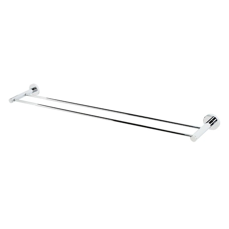 Towel Bar Contemporary I Bath 30 Inch Double Satin Brass 5-5/16 Inch - Frankwebs