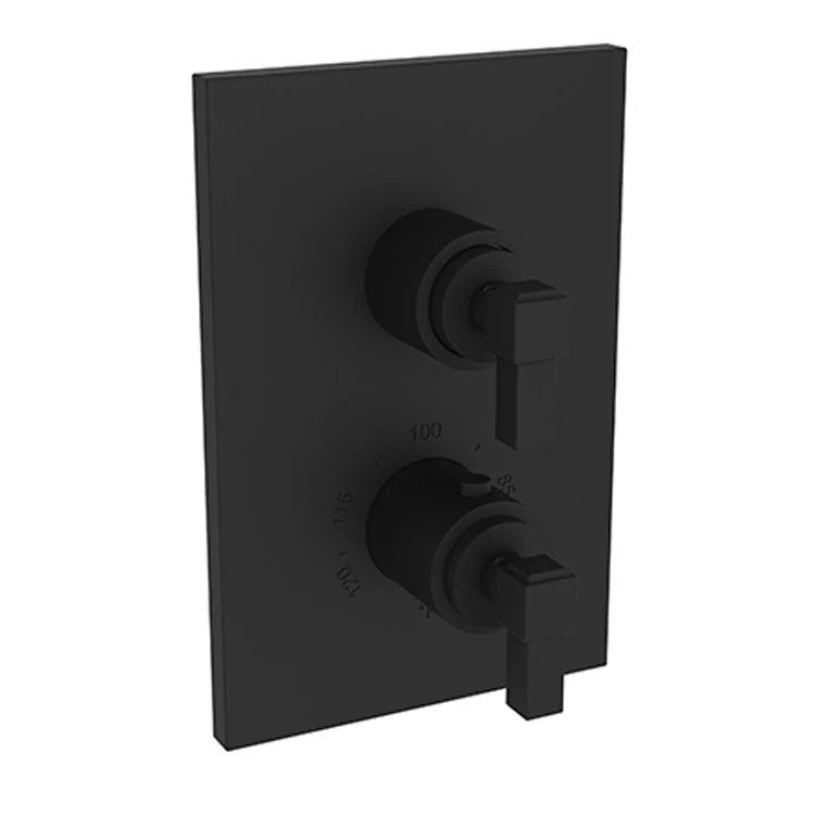 Thermostatic Trim Malvina Rectangular Plate 2 Lever Antique Copper ADA for Luxtherm 1/2 Inch Rough Valve Face Plate Diverter and Temperature-Adjust Handles Brass - Frankwebs