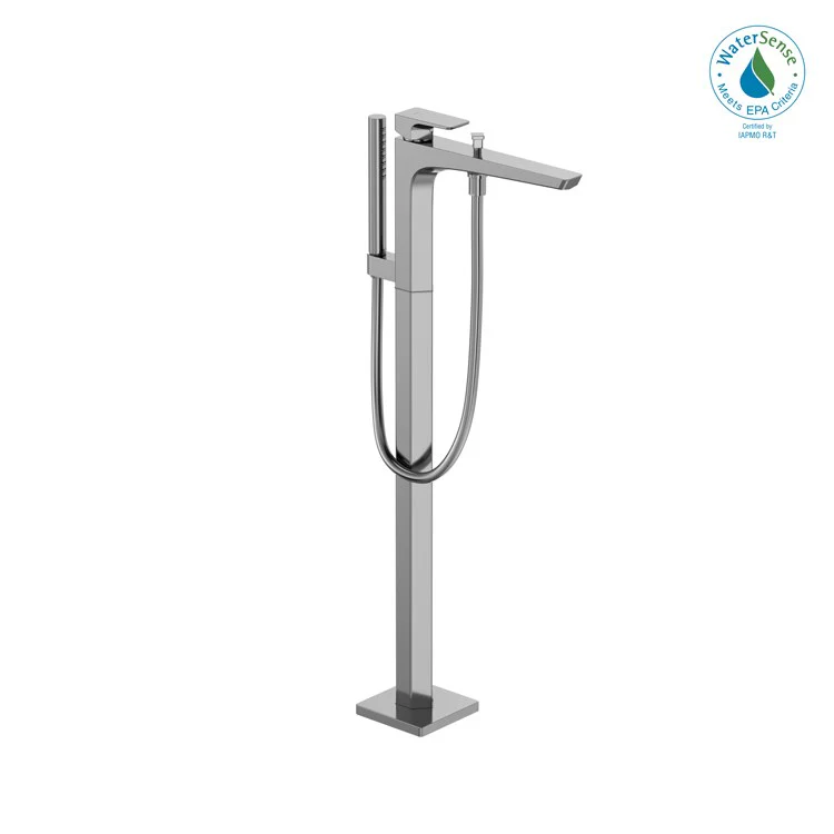 Tub Filler Trim GE Freestanding with Handshower 1 Lever Polished Nickel - Frankwebs
