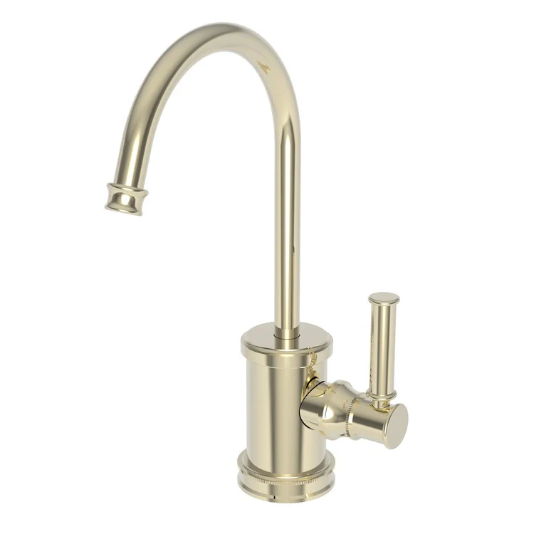 Cold Water Dispenser Taft 1 Lever ADA Gooseneck Polished Gold PVD - Frankwebs