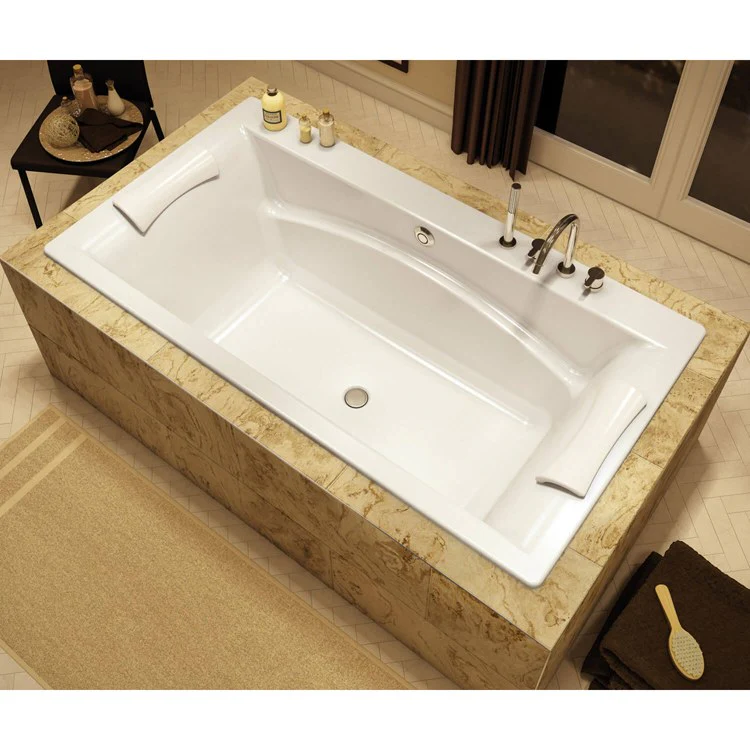 Tub Optik C 66 x 36 x 24 Inch Drop-in with Hydrofeel Center White Acrylic - Frankwebs