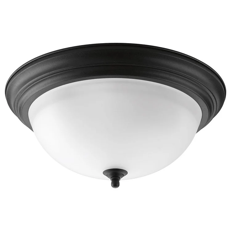 Melon Three-Light Flush Mount Ceiling Light with Alabaster Glass - Frankwebs
