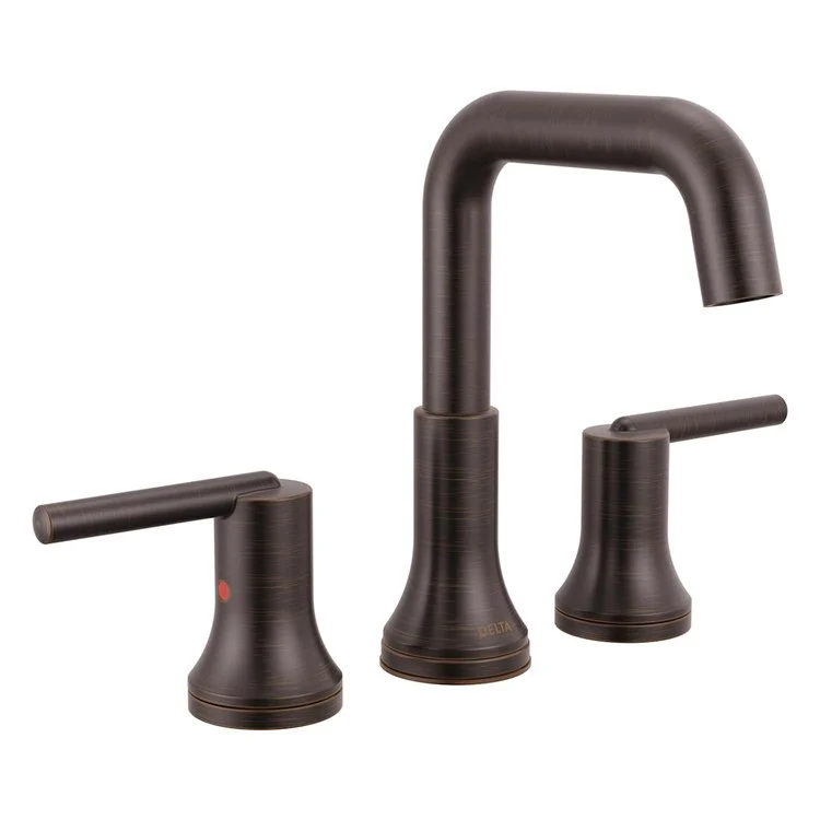 Lavatory Faucet Trinsic Widespread 2 Lever Matte Black 1.2 Gallons per Minute Deck Mount Pop-Up 3 Hole - Frankwebs